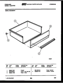 07 - Drawer Parts parts for Frigidaire Range RGC32BNW1 from AppliancePartsPros.com