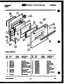 04 - Door Parts parts for Frigidaire Range RGS35CL2 from AppliancePartsPros.com