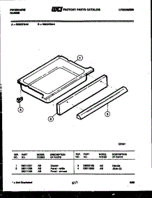 06 - Drawer Parts parts for Frigidaire Range RSE37BAW4 from AppliancePartsPros.com