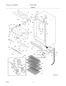 05 - Cabinet parts for Frigidaire Refrigerator FCRS201RFB5 from AppliancePartsPros.com