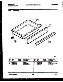 07 - Drawer Parts parts for Frigidaire Range RS33BNL3 from AppliancePartsPros.com