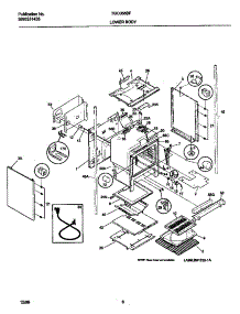 06 - Upper Body parts for Frigidaire Range TGO356BFW4 from AppliancePartsPros.com