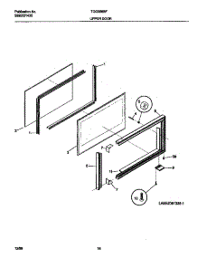 09 - Upper Door parts for Frigidaire Range TGO356BFW4 from AppliancePartsPros.com