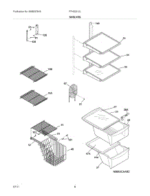 09 - Shelves parts for Frigidaire Refrigerator FFHS2313LM4 from AppliancePartsPros.com