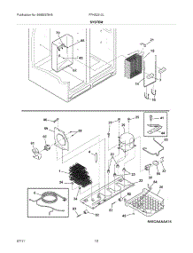 13 - System parts for Frigidaire Refrigerator FFHS2313LM4 from AppliancePartsPros.com