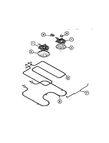 03 - Burner parts for Frigidaire Range REM638BDL0 from AppliancePartsPros.com