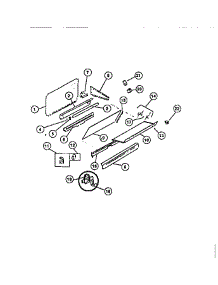 02 - Backguard parts for Frigidaire Range REM638BDW5 from AppliancePartsPros.com