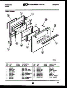 04 - Door Parts parts for Frigidaire Range RG34NW1 from AppliancePartsPros.com