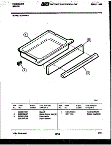 07 - Drawer Parts parts for Frigidaire Range RG34NL2 from AppliancePartsPros.com