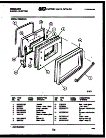 03 - Door Parts parts for Frigidaire Range RG36BNL1 from AppliancePartsPros.com