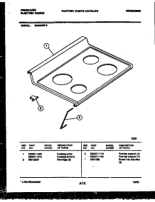 03 - Cooktop Parts parts for Frigidaire Range RG34NW3 from AppliancePartsPros.com