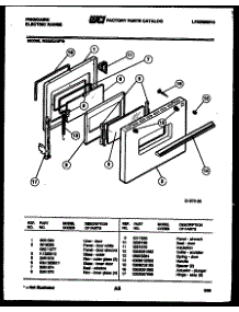 07 - Door Parts parts for Frigidaire Range RG35CAL4 from AppliancePartsPros.com