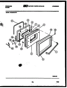04 - Door Parts parts for Frigidaire Range RGC32BAH2 from AppliancePartsPros.com