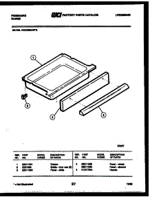 06 - Drawer Parts parts for Frigidaire Range RGC32BAH2 from AppliancePartsPros.com