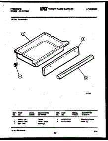 05 - Drawer Parts parts for Frigidaire Range RG36BNL1 from AppliancePartsPros.com