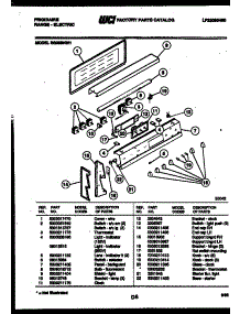 06 - Backguard parts for Frigidaire Range RG36BNL1 from AppliancePartsPros.com