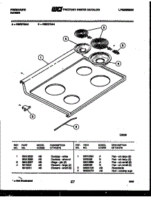 03 - Cooktop Parts parts for Frigidaire Range RSE37BAW3 from AppliancePartsPros.com