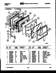 04 - Door Parts parts for Frigidaire Range RSE37BAW3 from AppliancePartsPros.com