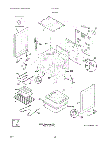 05 - Body parts for Frigidaire Range XFEF3005LQD from AppliancePartsPros.com