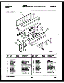 07 - Backguard parts for Frigidaire Range RS35BAF4 from AppliancePartsPros.com