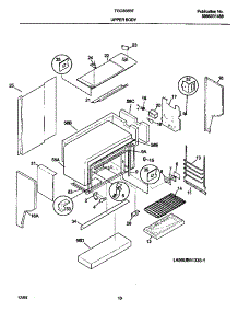06 - Upper Body parts for Frigidaire Range TGO356BFD3 from AppliancePartsPros.com