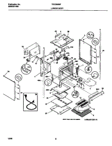 05 - Lower Body parts for Frigidaire Range TGO356BFW3 from AppliancePartsPros.com
