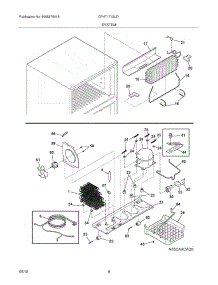 09 - System parts for Frigidaire Refrigerator CFHT1713LZ1 from AppliancePartsPros.com
