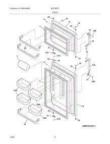 03 - Door parts for Frigidaire Refrigerator BLRT86TES8 from AppliancePartsPros.com
