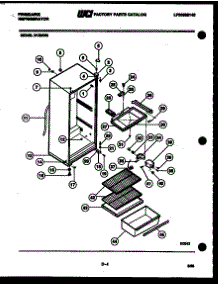 03 - Cabinet Parts parts for Frigidaire Refrigerator D13MW8 from AppliancePartsPros.com