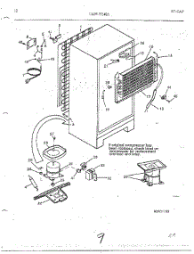 Refrigerator Page 9 parts for Frigidaire Refrigerator 17714-7A from AppliancePartsPros.com