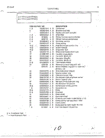 Refrigerator Page 10 parts for Frigidaire Refrigerator 17714-7A from AppliancePartsPros.com