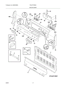 03 - Backguard parts for Frigidaire Range PGLEF375ES4 from AppliancePartsPros.com