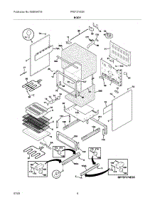 05 - Body parts for Frigidaire Range PFEF374ES5 from AppliancePartsPros.com