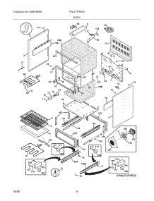 05 - Body parts for Frigidaire Range PGLEF375ES4 from AppliancePartsPros.com