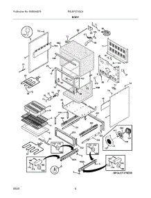 05 - Body parts for Frigidaire Range PGLEF375GC4 from AppliancePartsPros.com
