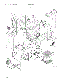 05 - Body parts for Frigidaire Range PGLEF385CQ4 from AppliancePartsPros.com
