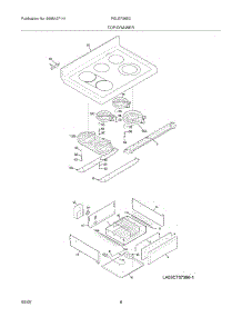 07 - Top / Drawer parts for Frigidaire Range PGLEF388CS4 from AppliancePartsPros.com