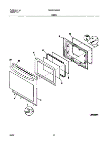 11 - Door parts for Frigidaire Range NGSG3PMASA from AppliancePartsPros.com