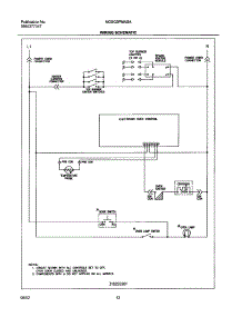 12 - Wiring Schematic parts for Frigidaire Range NGSG3PMASA from AppliancePartsPros.com