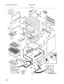 05 - Body parts for Frigidaire Range PGLEF375ES6 from AppliancePartsPros.com