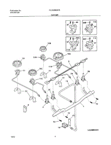 05 - Burner parts for Frigidaire Range PLCS389DCB from AppliancePartsPros.com