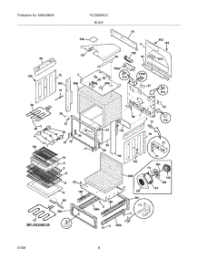 07 - Body parts for Frigidaire Range PLCS389ECC from AppliancePartsPros.com
