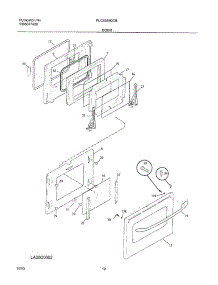 11 - Door parts for Frigidaire Range PLCS389DCB from AppliancePartsPros.com