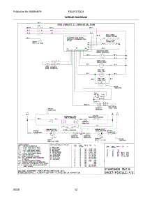12 - Wiring Diagram parts for Frigidaire Range PGLEF375GC4 from AppliancePartsPros.com