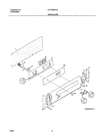03 - Backguard parts for Frigidaire Range PLCF489CCC from AppliancePartsPros.com