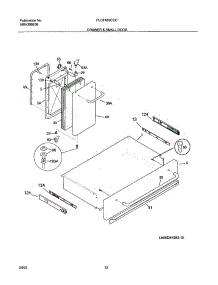 11 - Drawer / Small Door parts for Frigidaire Range PLCF489CCC from AppliancePartsPros.com