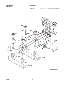 05 - Burner parts for Frigidaire Range PLCS389ACA from AppliancePartsPros.com