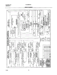 12 - Wirung Diagram parts for Frigidaire Range PLCS389ACA from AppliancePartsPros.com