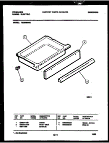 05 - Drawer Parts parts for Frigidaire Range RG36BNW2 from AppliancePartsPros.com