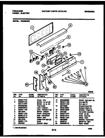 06 - Backguard parts for Frigidaire Range RG36BNW2 from AppliancePartsPros.com